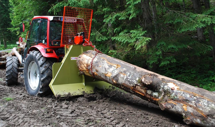 treuil forestier avec radiocommande